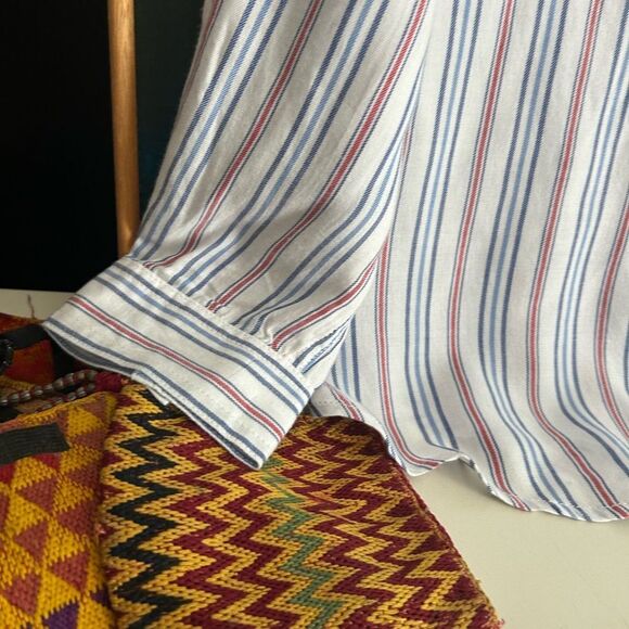 beachlunchlounge Multicolor Striped Blouse L - Picture 6 of 16